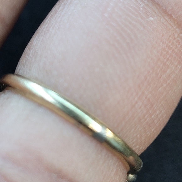 Antique Vintage Jade Cabochon 18K Yellow Gold Ring Size 6 18k HGE HMS - Picture 5 of 11